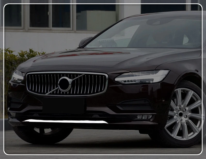 Декоративные ленты для переднего бампера автомобиля Volvo S90 2017-2019 1 шт.