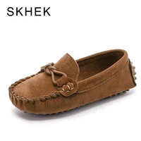 skhek autumn children shoes girls flock pu leather moccasins 1 6 years kids shoes boys loafers tassel casual shoes
