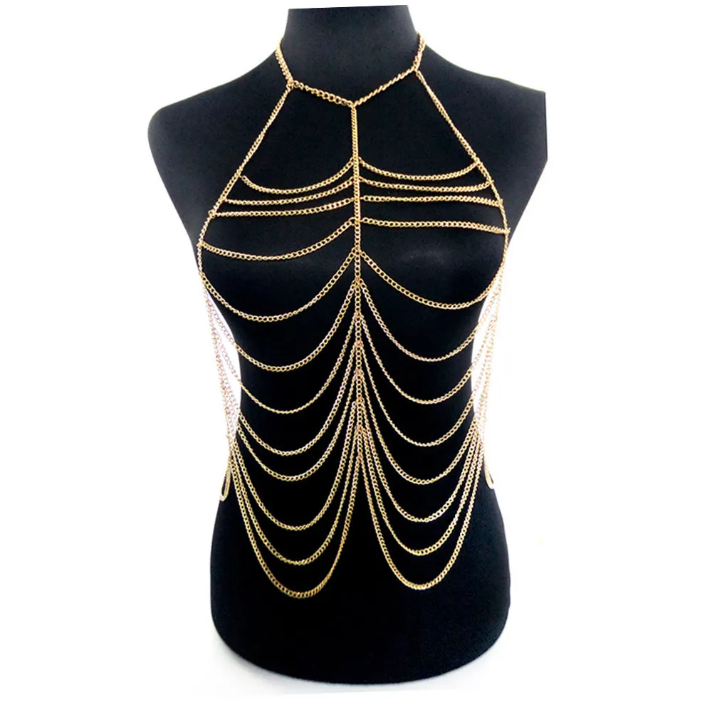 Jollyn Ella золото слоистых цепи для женщин ожерелье ювелирные изделия|chain for women|fashion