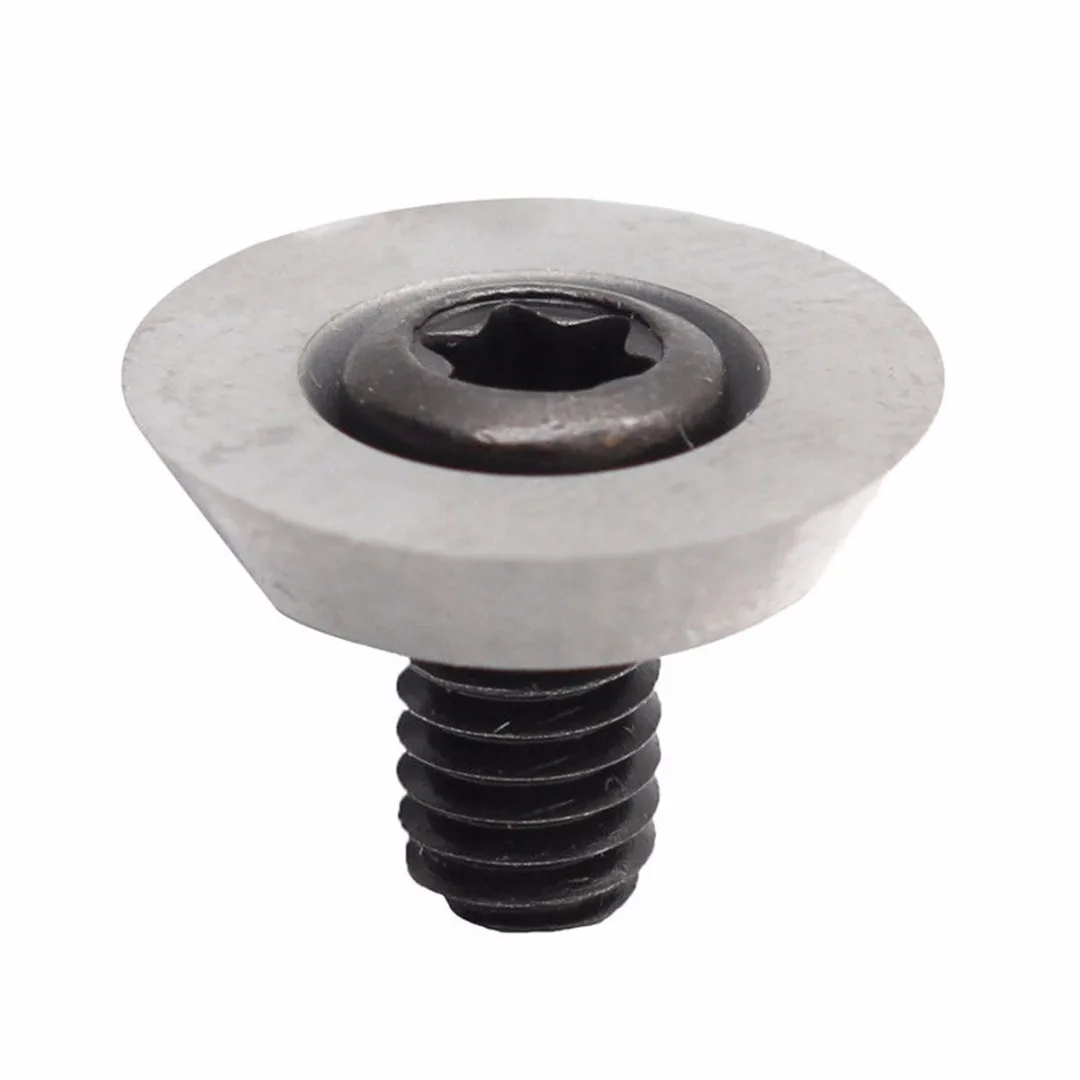 

Вставка из карбида вольфрама диаметром 12 мм, круглая вставка из черного карбида с высокоточными винтами для токарных инструментов по дерев...