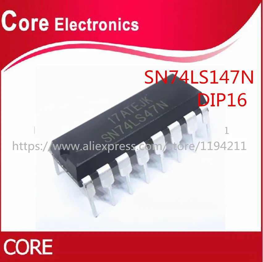 50 шт./лот SN74LS147N SN74LS14 74LS147 DIP 16 IC|Интегральные схемы| |