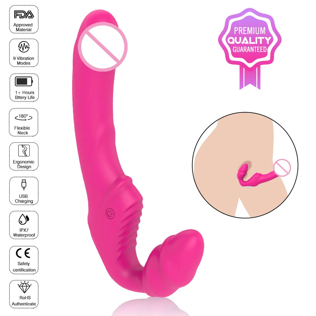 9 Частотный вибратор G-spot Вибрация Секс-игрушки с USB зарядкой двойная головка