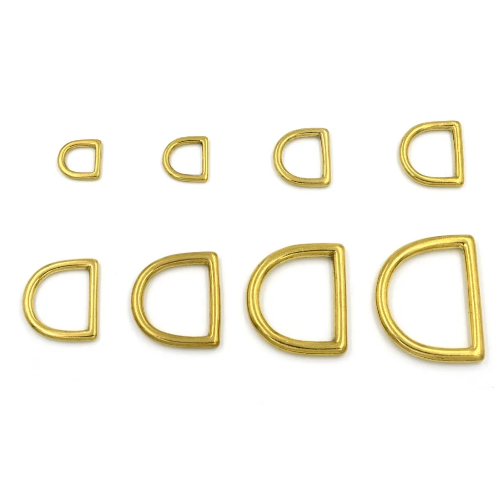 5 шт 32 мм металлические D кольца пряжки бесшовные Латунные Крюк Петля ремень лямки