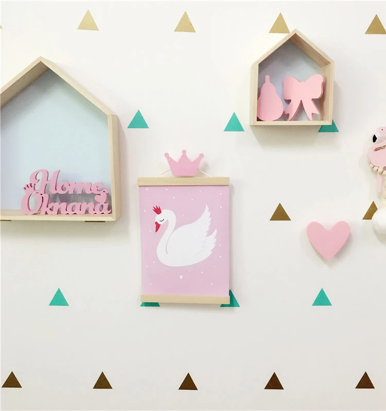 2 шт./партия INS в скандинавском стиле настенный Декор деревянный дом ключ коробка