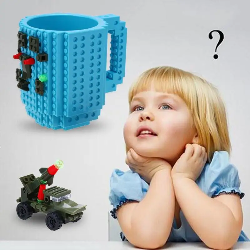 Новые съемные строительные DIY кирпичные кружки LegoType блоки кофейная чашка