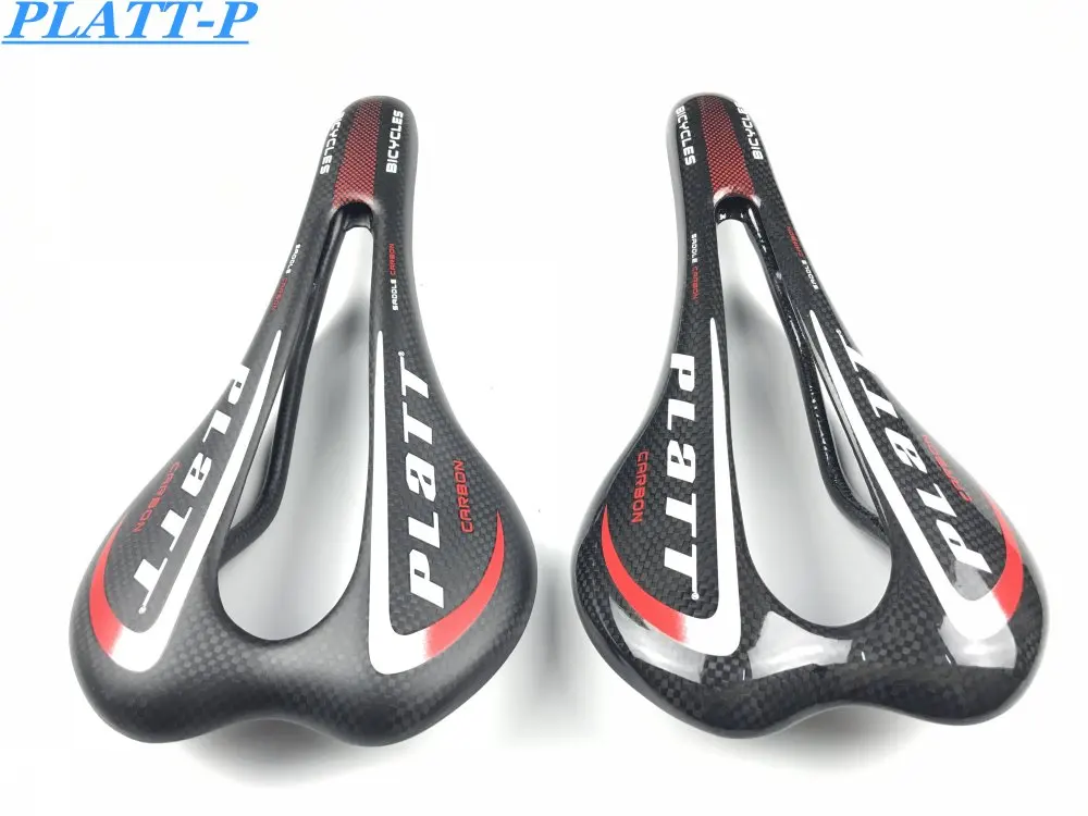 

new 2017 PLATT 3K black full carbon fiber bicycle saddle road / MTB bike carbon saddle it / glossy Matte