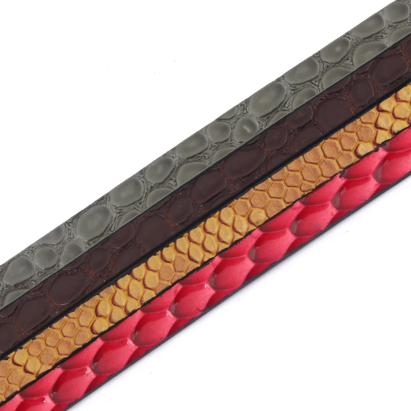 1 метр 10*2 мм резные геометрические узоры плоская искусственная кожа шнур