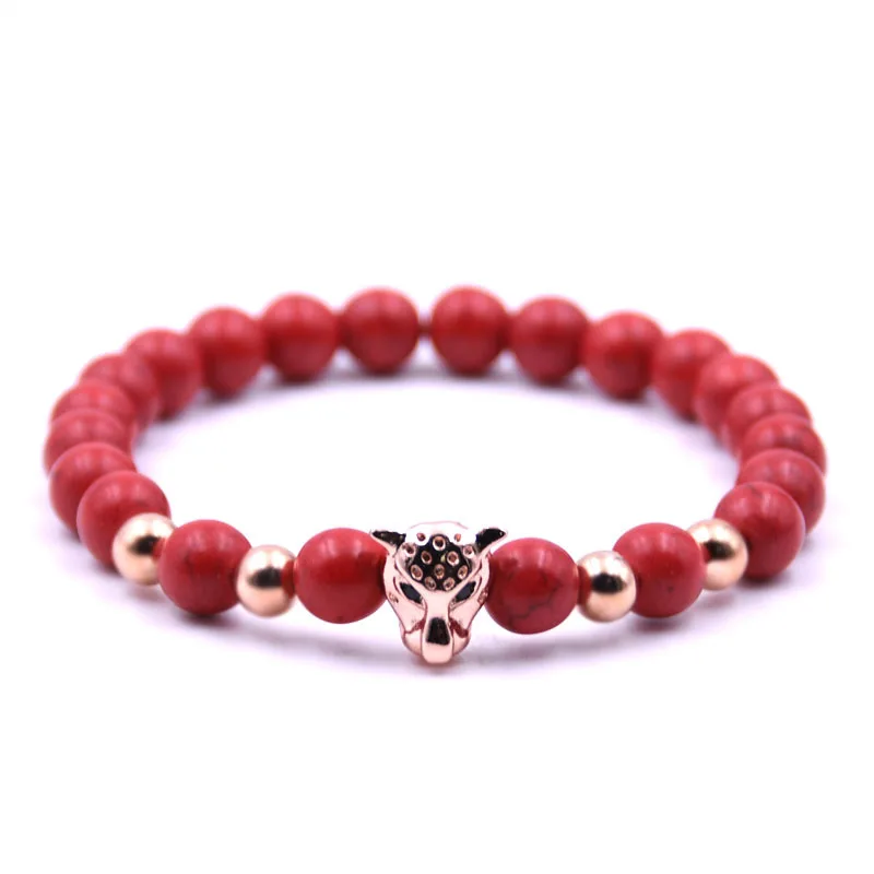 Dropship Gold Leopard Head Tiger Eye Bead Buddha Bracelet For Men Fashion Male Punk Jewelry Bracelets & Bangles | Украшения и