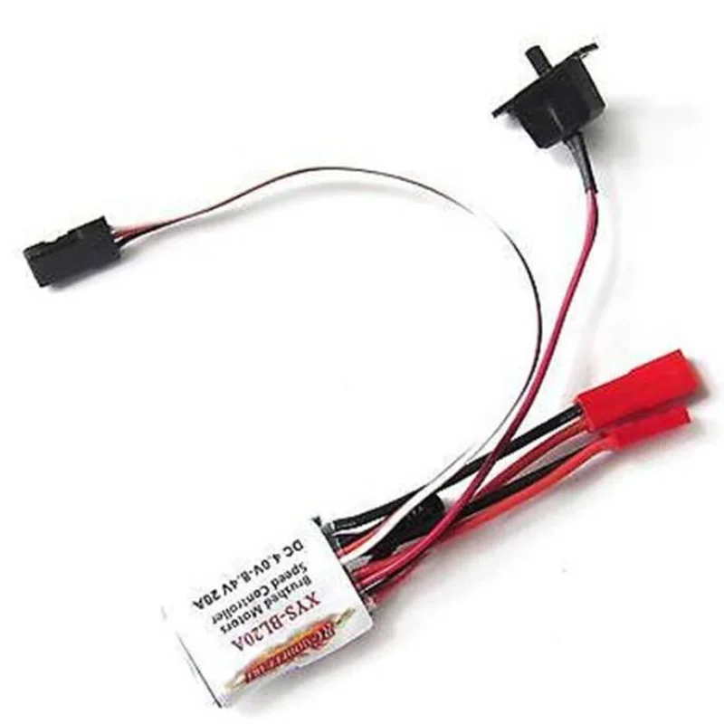 2 шт. 20A RC Автомобильная лодка Двухсторонняя щетка ESC с/без тормоза