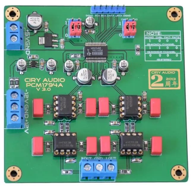 

Для модуля HiFi PCM1794, модуль декодера DAC, 192K, 24 бит, PCM1794