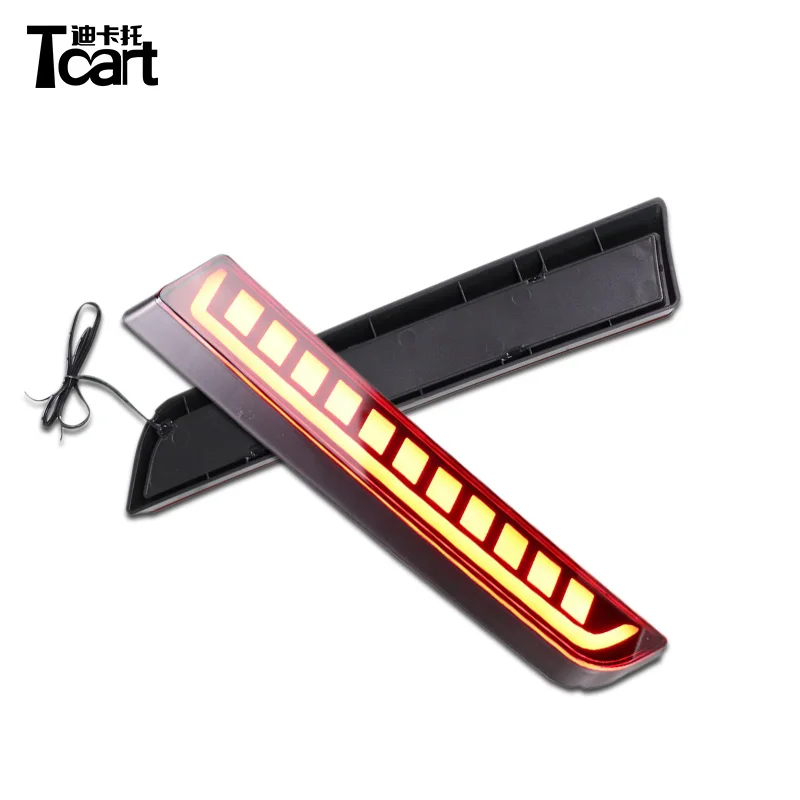 

Tcart 2Pcs Led Rear Trunk Bumper Lamp Braking lights For Hyundai Creta IX25 2018 2019 Brake Light Driving Lights car styling