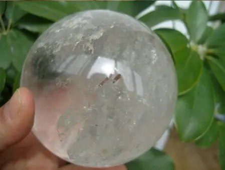 Гигантский прозрачный натуральный кварцевый шар 4 дюймовый хрустальный шар|crystal