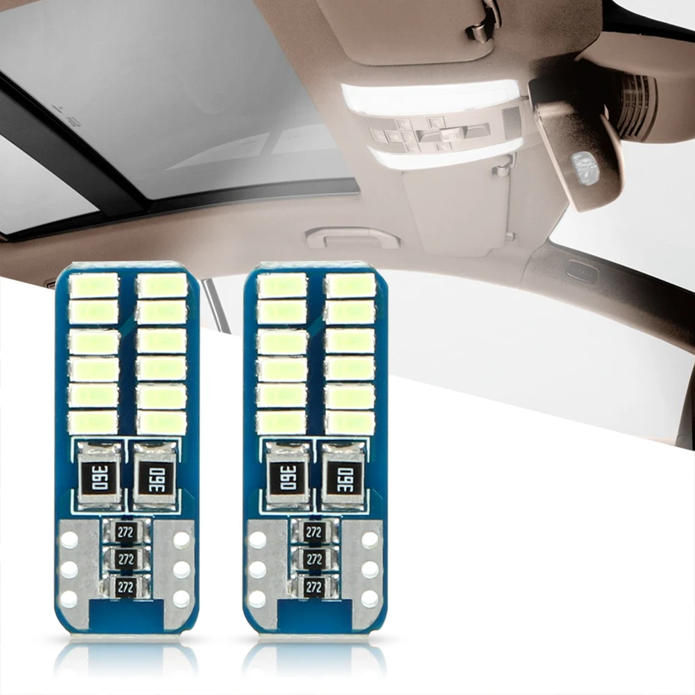 Сигнальные лампы LEEPEE T10 3014 24SMD автомобильные габарисветильник огни кристально