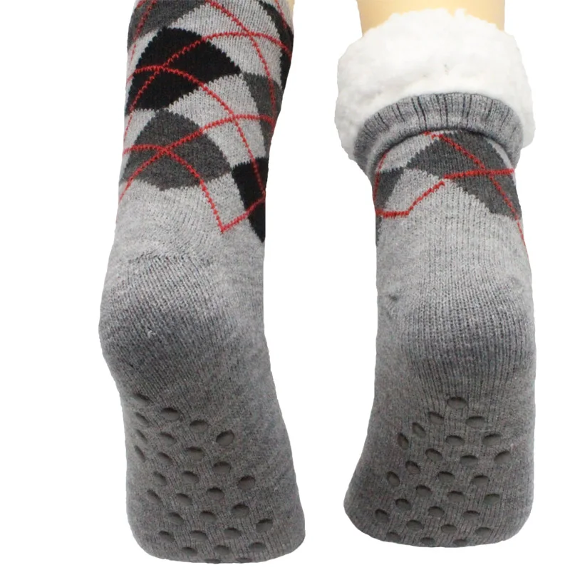 FRALOSHA 4 пары длинные носки для пола домашние тапочки мужские зимние теплые