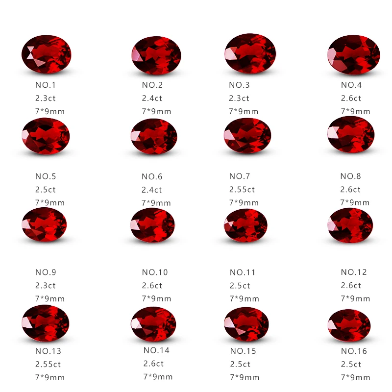

Natural non-optimized pigeon blood red magnesium aluminum garnet bare stone vitreous ring support review can be customized
