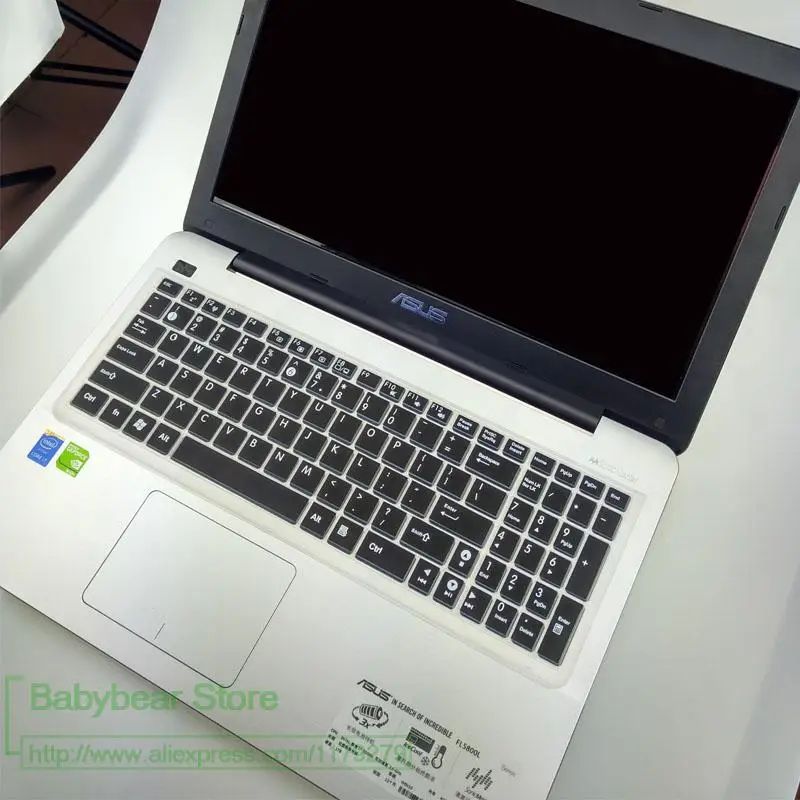 Для Asus x550v a555l n551 k555l k550 F555LA F555UA F556UA GL552VW G550LK G60VW G58JW 15,6 дюйм чехол для клавиатуры защитная крышка - Цвет: black