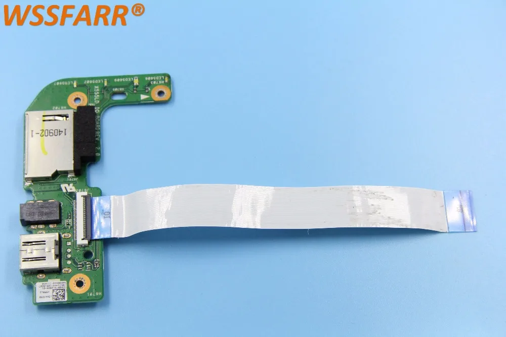 Оригинальный ноутбук для W519L USB порт аудио SD кард-ридер плата X555LD_IO | Компьютеры и