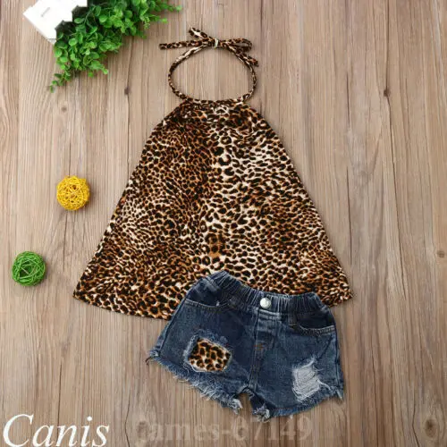 2019 Комплекты одежды из 2 предметов для девочек Платье на бретельках без рукавов с