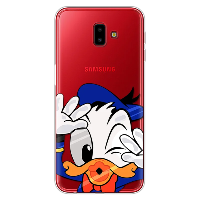Милый мультяшный чехол для samsung Galaxy J6, мягкий силиконовый чехол из ТПУ для Galaxy J6 Plus J6+ J6Plus J610F SM-J610F, тонкий