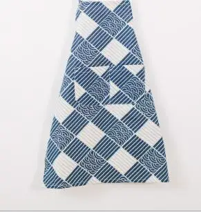 Apron 17 Кухонные льняные фартуки унисекс, регулируемый Фартук с карманами, кухонный инструмент для повара для мужчин и женщин - Цвет: Apron 17