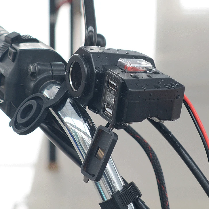 Водонепроницаемый USB держатель для телефона на мотоцикл а|Зарядные устройства