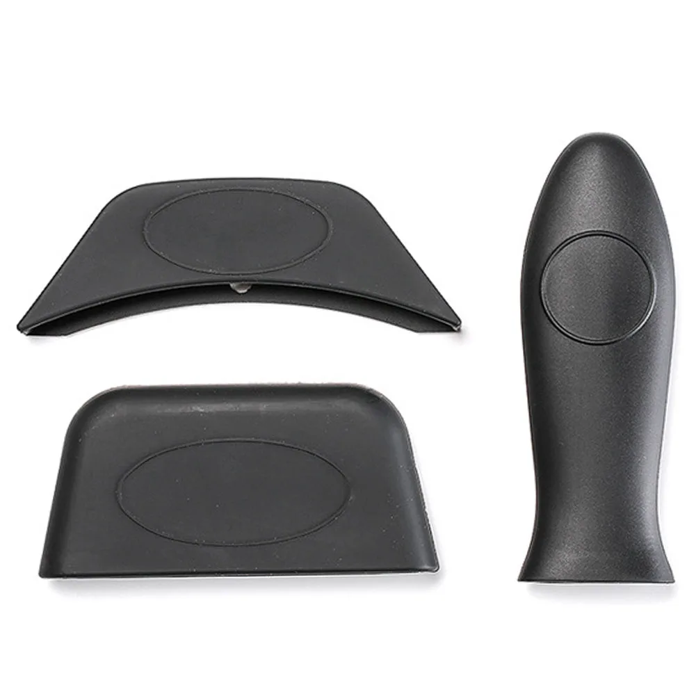 3PCS/Set Hot Handle Holder Silicone Kitchen Cast Iron Skillet Non Slip Frying Pan Home Tool Cover Heat Insulation Protecting | Дом и сад