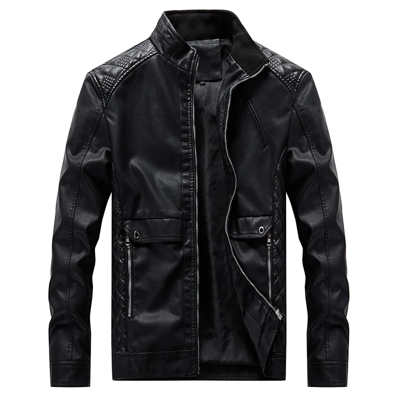 Прямая поставка Новое поступление брендовая мотоциклетная кожаная куртка