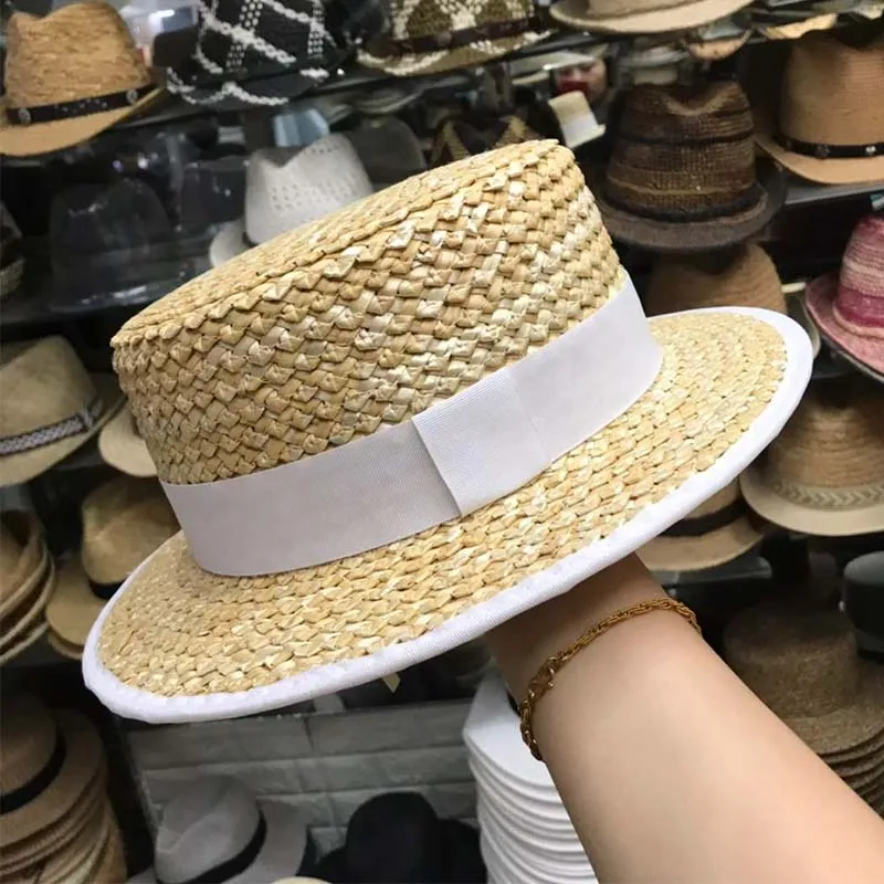 Новинка 2019 летние пляжные шляпы с широкими полями Женская Плетеная соломенная
