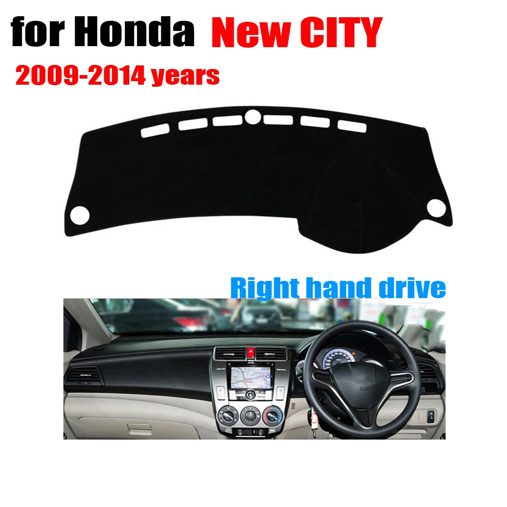 Чехлы для приборной панели автомобиля Honda New CITY 2009 2014 лет чехлы с правым приводом