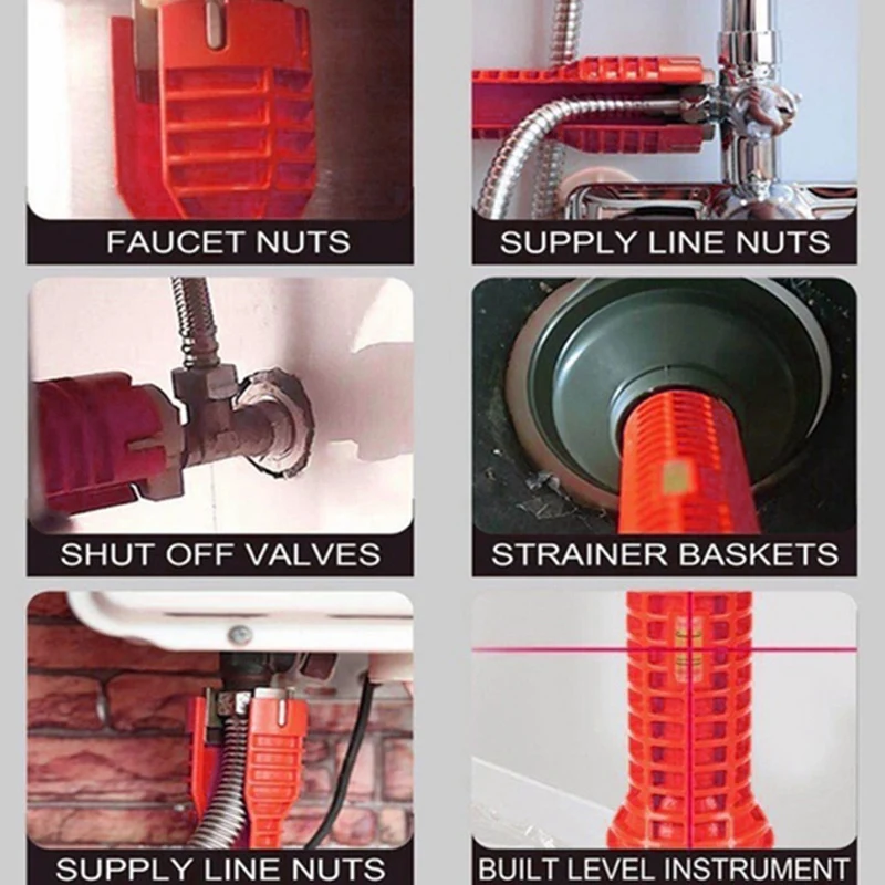 Новый кран и раковина установщик гаечный ключ противоскользящая ручка с двойной