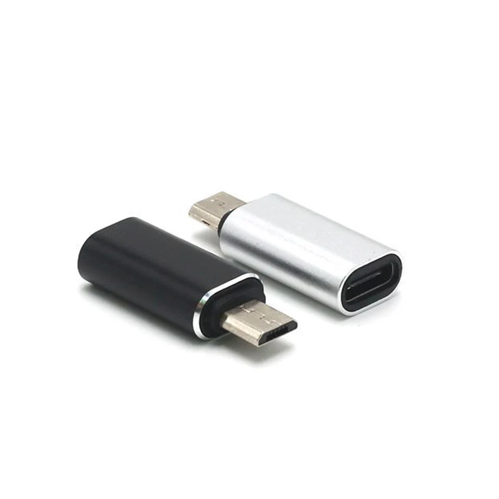 Micro USB штекер типа C Женский адаптер конвертер разъем из алюминиевого сплава для