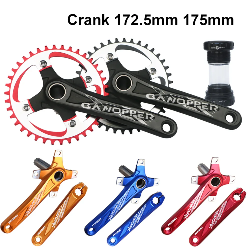 104BCD MTB Горный шоссейный велосипед crankset 172,5/175 мм BMX велосипедный Кривошип набор нижняя часть 68BB 10 S бензопилы подходит shimano deore Alivio часть