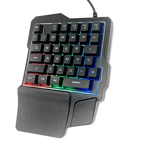Механическая игровая Мини светодиодный клавиатура со светодиодной