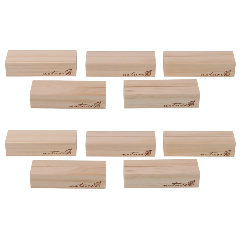 

10 шт., деревянные подставки для свадебных и банкетвечерние карт, в стиле ретро