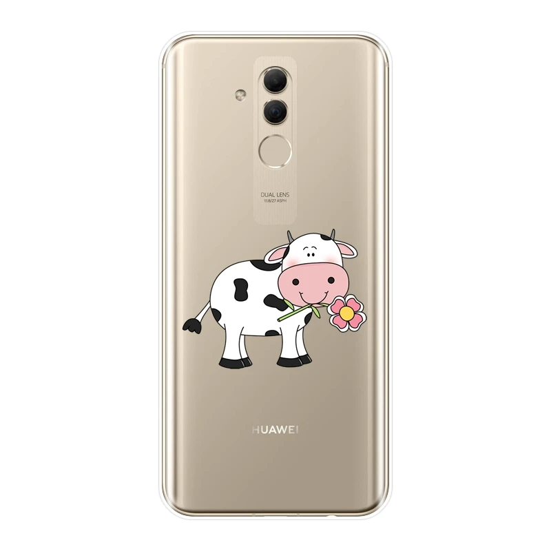 Мягкий силиконовый чехол для телефона Huawei Mate 20 10 9 Lite милый задней панели с