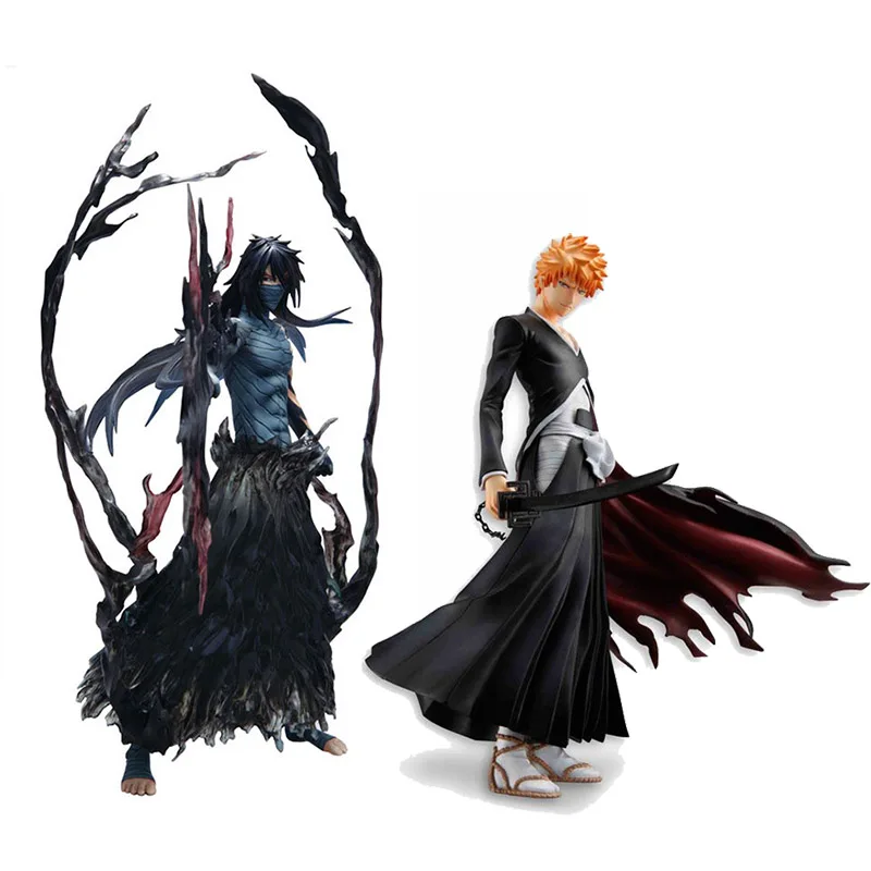 Прохладный 19 см 22 см Bleach Аниме Куросаки Ichigo Getsuga Tenshou ПВХ фигурка Коллекция Модель игрушки