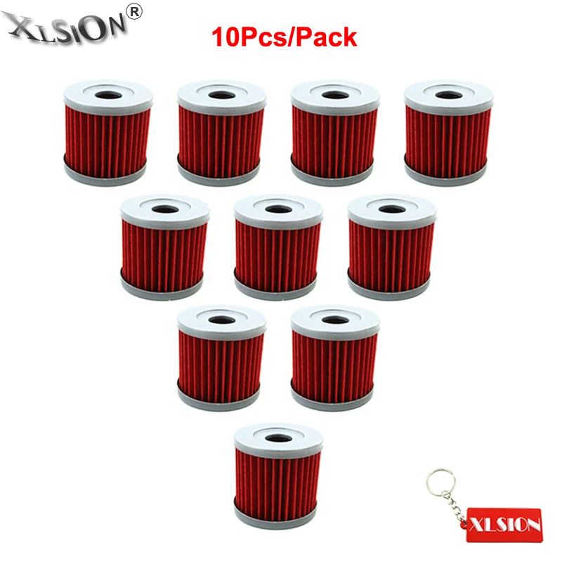 XLSION 10 шт. масляные фильтры для KAWASAKI KFX400 ARCTIC CAT DVX400 ATV SUZUKI DRZ 400 400E 400S 400SM LTZ400 LTR450