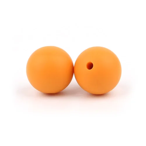 Mango TYRY. HU 10 шт Sillicone бусины 15 мм Детские Прорезыватели для зубов аксессуары пищевого силикона силикон без БФА Прорезыватели для зубов - Цвет: Mango