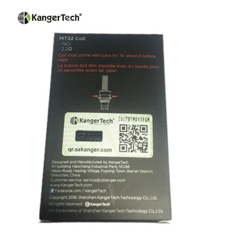 50 шт. оптовая продажа оригинальная электронная сигарета Kanger катушка Protank