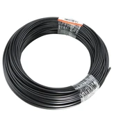 50mroll solid core fiber optic end glow inner dia 2mm3mm optical fiber cable with black pvc jacket for diy optic fiber light
