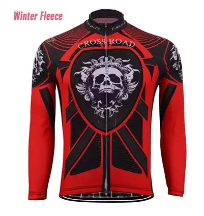 Новинка 2019 года для мужчин с длинным рукавом Велоспорт Джерси Красный и белая