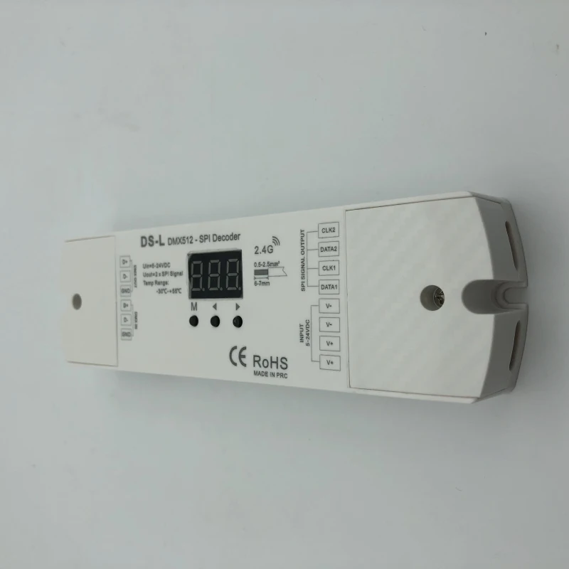 Светодиодный декодер SPI DMX512 для и RF контроллер с цифровым дисплеем DS L|Диммеры| |