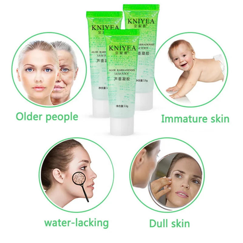 Концентрированный Натуральный гель от акне алоэ вера одноразовая маска для сна
