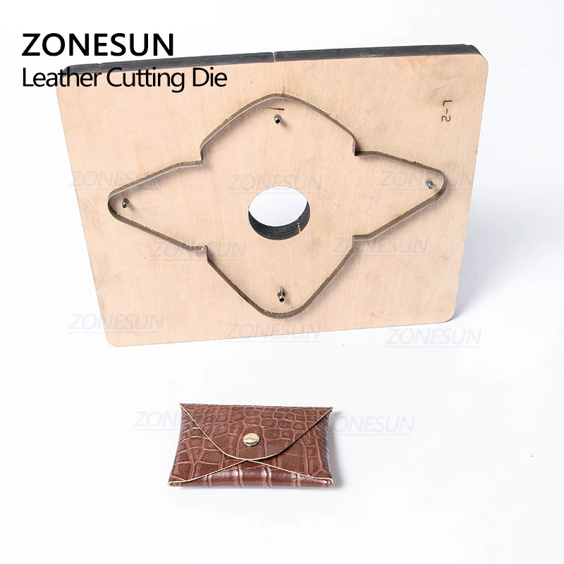 ZONESUN D2 пользовательский кожаный кошелек для монет резка штамповочный резак