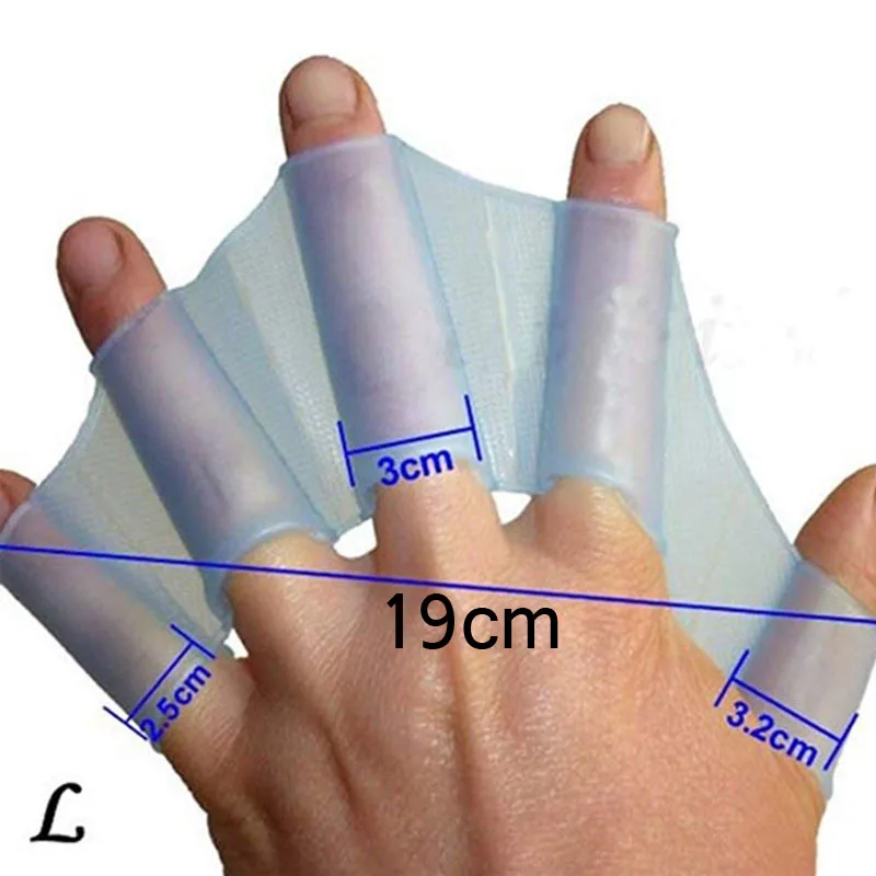 2Pcs Silicone Swim Gear Fins Hand Webbed Flippers Training Diving Gloves Web for Women Men Kids Surfing Water | Спорт и развлечения