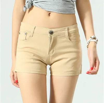 Khaki BerylBella женские летние шорты Mujer - Цвет: Khaki