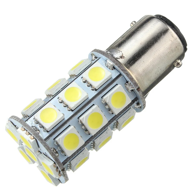 27 Auto Car LED Tail Anchor Reverse Light Lamp Corn Bulb Pure White 6000K DC12V 1157 BAY15D 5050 SMD 4W 324LM | Лампы и освещение