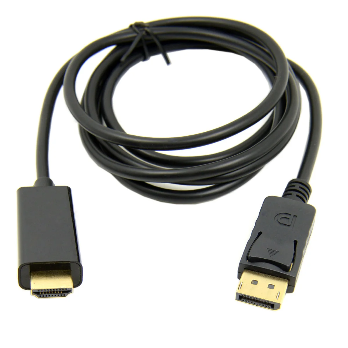 

Видеокабель со штекером DisplayPort DP на штекер HD 1080P, 6 футов, 1,8 м, HDTV, ЖК-дисплей с аудио, совместимый с HDMI