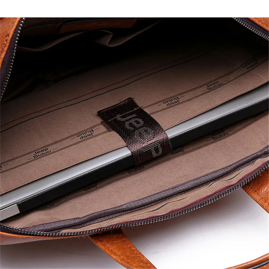 JEEP BULUO, известный бренд, мужские сумки, деловой портфель, сумка, коровья кожа, спилок, высокое качество, дорожные сумки для 1" ноутбука, А4, мужская сумка