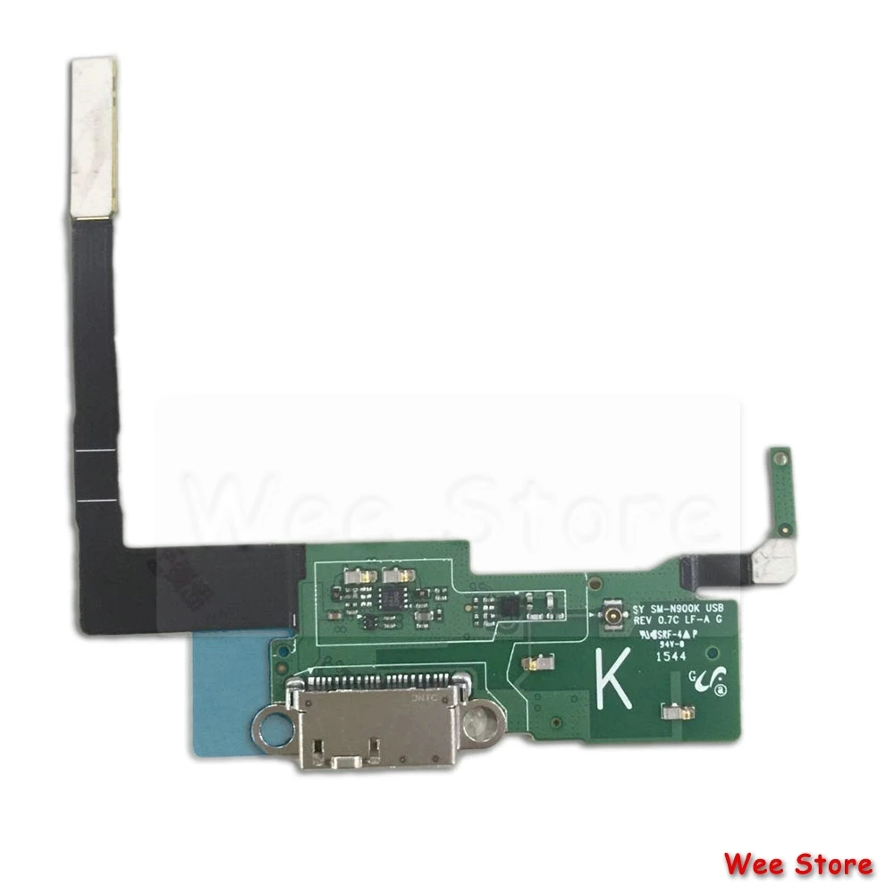 Для Samsung Galaxy Note 3 N900 N9005 N900A оригинальный USB порт для зарядки печатная плата